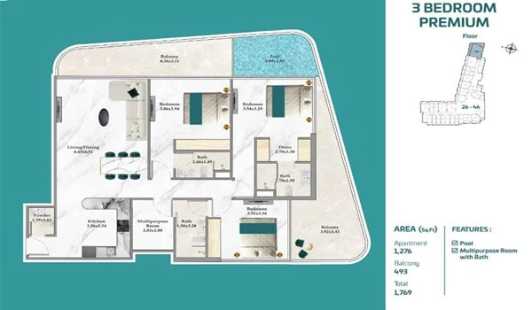 Danube Breez Floor Plan